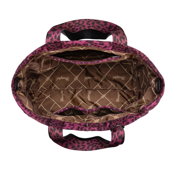 Wrangler Leopard Print Large Tote/Crossbody Purple - Picture 6 of 6